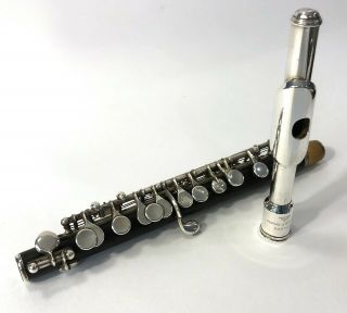 Vintage E.  Rittershausen / Carl Fischer Piccolo With Verner Q.  Powell Headjoint
