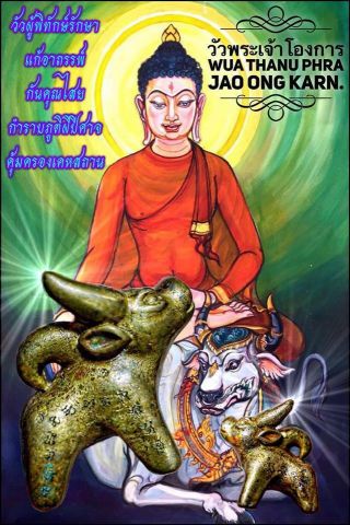Wua Thanu Amulet Phra Arjarn O Thai Amulet Protection All Danger Bad Magic Ghost 9