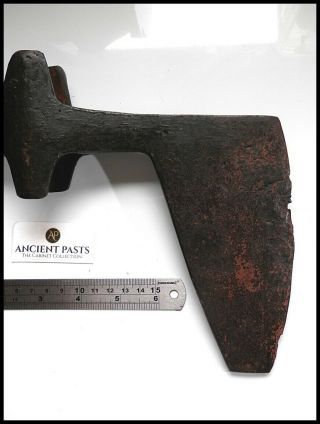 Extremely Rare Scandinavian Norse Viking Double Bladed Axe Head Conserved - EF 5