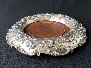 S Kirk & Son Co Repousse Sterling Silver Wine Coaster 1896 - 1924