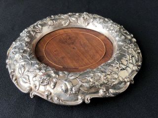 S Kirk & Son Co Repousse Sterling Silver Wine Coaster 1896 - 1924 3