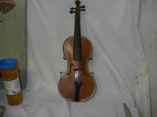 Antique Miniature Violin Made In Germany,  Statesville,  Nc