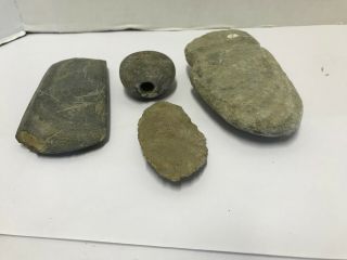 Antique Axe Head And Other Artifacts