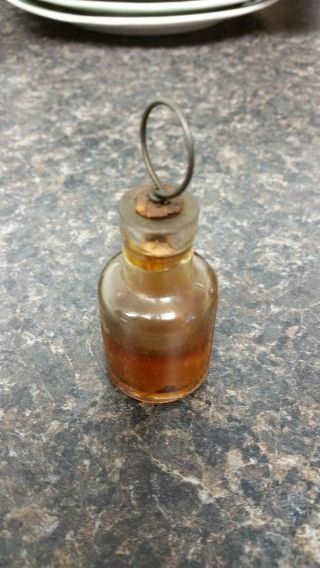 Antique Remington Typewriter Oil Bottle - - - Cork with Wire Pull - - Made in U.  S.  A. 2