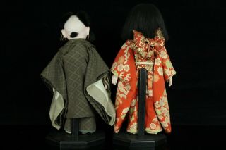 JUL096 JAPANESE ANTIQUE EDO ICHIMATSU DOLL NINGYO GIRL&BOY GOFUN KIMONO 2