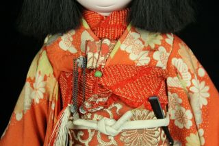 JUL096 JAPANESE ANTIQUE EDO ICHIMATSU DOLL NINGYO GIRL&BOY GOFUN KIMONO 8