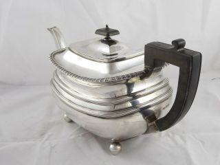 SMART ENGLISH ANTIQUE GEORGIAN STYLE SOLID STERLING SILVER TEAPOT 1908 695 g 2