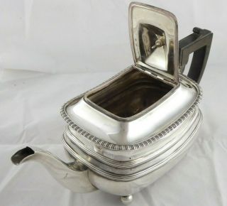 SMART ENGLISH ANTIQUE GEORGIAN STYLE SOLID STERLING SILVER TEAPOT 1908 695 g 7