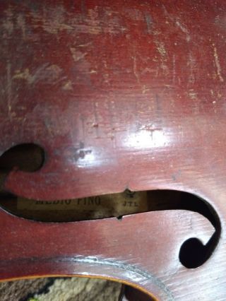 Antique Medio Fino JTL Violin with antique G&B Wood Case 3
