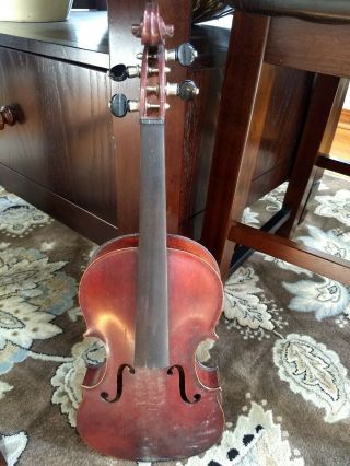 Antique Medio Fino JTL Violin with antique G&B Wood Case 5