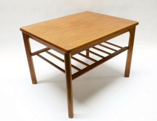 Mid - Century Danish Modern Mobelfabrikken Toften Teak Side End Table