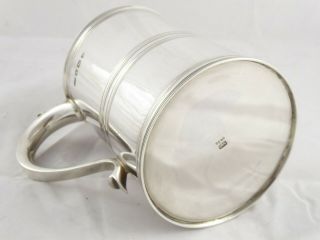 HEAVY GEORGIAN STYLE SOLID STERLING SILVER 1 PINT TANKARD MUG 1953 532 g 6