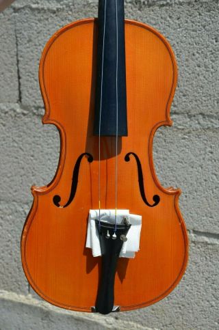 Old French Violin Stamped Breton 1900 