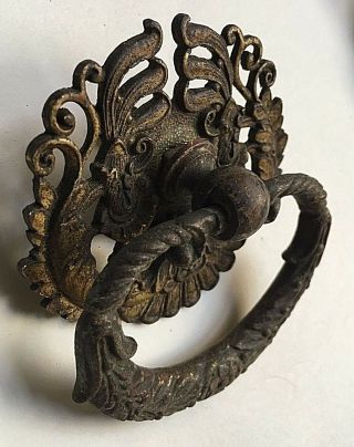 Antique 19c P.  E.  Guerin NY Neoclassical Bronze Mounts Ormolu Pulls & Escutcheons 6