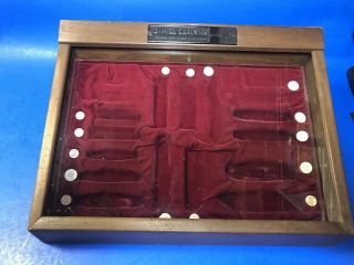 Vintage Buck Knives Wooden Glass Store Display Case