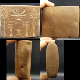 9 cm Sassanian Antique Stunning Lovely Big Worship Stone Seal intaglio 2
