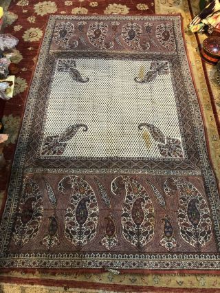 Antique Kalamkar qalamkar Persian Indian Textile 2,  Antique Paisley Shawl 2