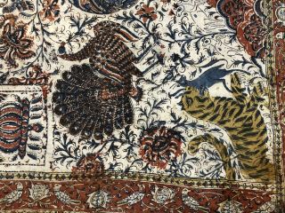 Antique Kalamkar qalamkar Persian Indian Textile 3