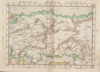 1561 Ruscelli Map Of Turkey,  Asia Minor