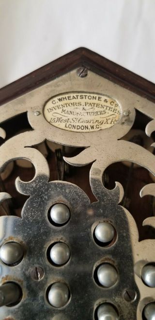 Model 21 Wheatstone treble English concertina 6