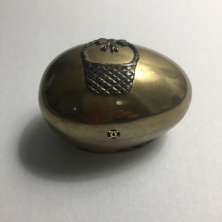 Vintage 1978 Cartier Easter egg 18ct Gold,  bronze and silver 2