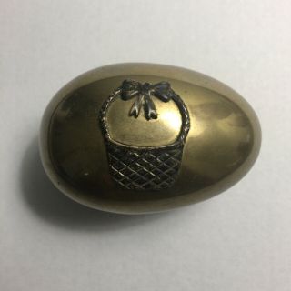 Vintage 1978 Cartier Easter egg 18ct Gold,  bronze and silver 3