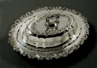 Black Starr Frost Sterling Entree Dish C1895 Exclusive Design