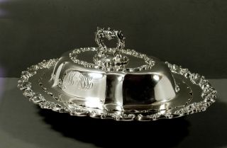 Black Starr Frost Sterling Entree Dish c1895 Exclusive Design 4
