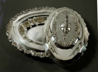 Black Starr Frost Sterling Entree Dish c1895 Exclusive Design 7