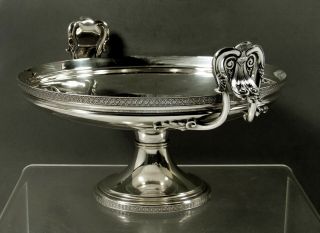 Tiffany Sterling Silver Compote C1875 Egyptian Revival