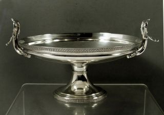 Tiffany Sterling Silver Compote c1875 Egyptian Revival 3