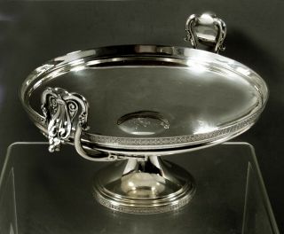 Tiffany Sterling Silver Compote c1875 Egyptian Revival 4