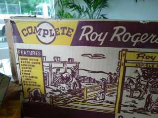 Complete Roy Rogers Rodeo Ranch by Marx Toys,  1950’s 3