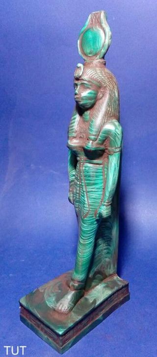 ANCIENT EGYPTIAN ANTIQUE EGYPT Statue of Goddess ISIS stone stand 380 - 362 Bc 3