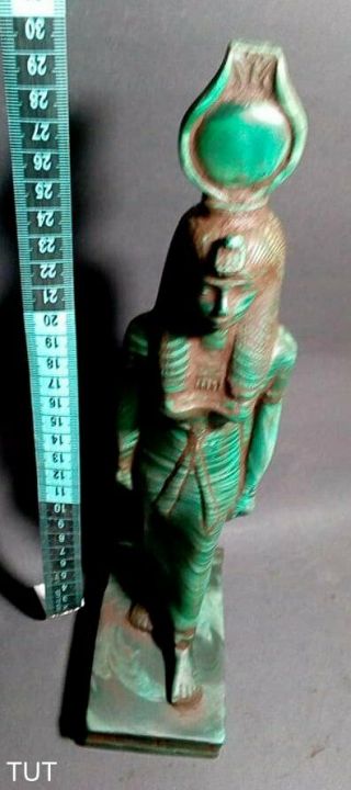 ANCIENT EGYPTIAN ANTIQUE EGYPT Statue of Goddess ISIS stone stand 380 - 362 Bc 4