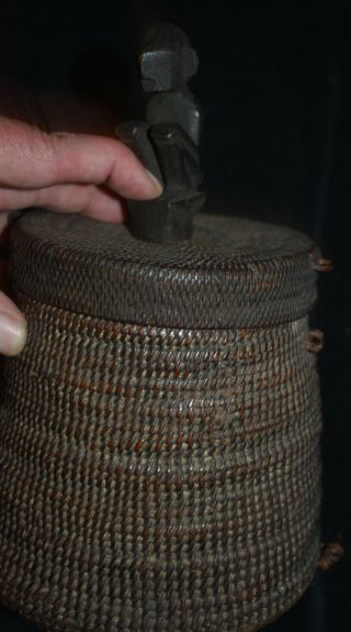 Orig $399 Ifugao Shamans Ritual Basket 1900s 8 " Prov