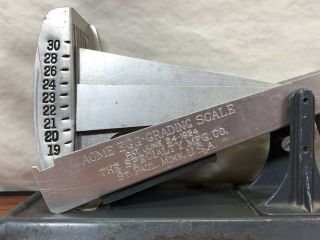 Vintage Acme Egg Grading Scale Patented 1924 The Specialty Mfg.  Co.  St.  Paul MN. 2