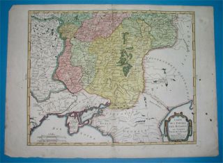 1784 Xxl Rare Map Russia Ukraine Poland Belarus Moscow Kiev Crimea