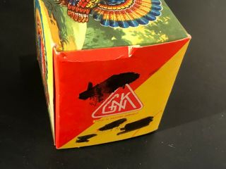 Scarce 1950 ' s Germany Kohler Tin Windup Clockwork Toy Turkey 12