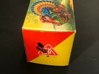Scarce 1950 ' s Germany Kohler Tin Windup Clockwork Toy Turkey 9