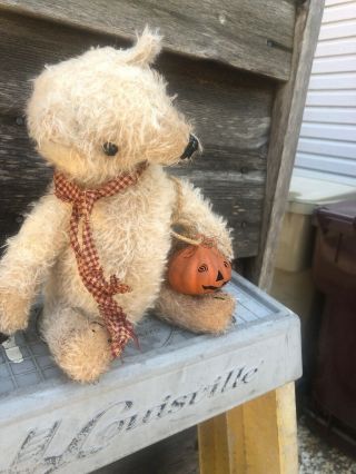 Primitive Halloween Fall Bear Teddy Montgomery Tweed 4