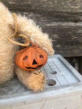 Primitive Halloween Fall Bear Teddy Montgomery Tweed 5