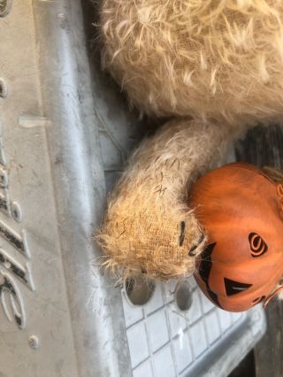 Primitive Halloween Fall Bear Teddy Montgomery Tweed 8