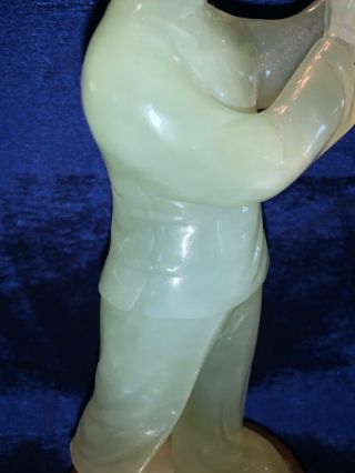 Vintage Chinese Carved Jade Commemorating Chairman Moa Zedong 1949 Presidency 9” 10