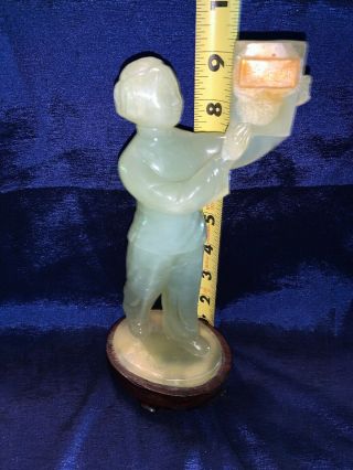 Vintage Chinese Carved Jade Commemorating Chairman Moa Zedong 1949 Presidency 9” 11