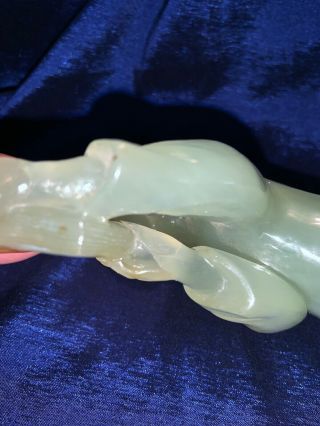 Vintage Chinese Carved Jade Commemorating Chairman Moa Zedong 1949 Presidency 9” 7