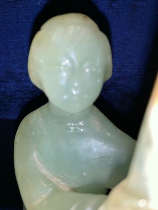 Vintage Chinese Carved Jade Commemorating Chairman Moa Zedong 1949 Presidency 9” 8