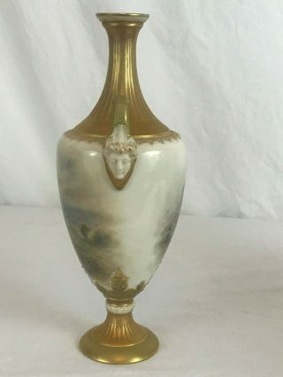 Vase.  Royal Worcester Signed by James Stinton.  Game Birds Pheasants.  1911 2