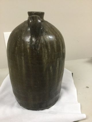 Old Southern Pottery,  Crawford County Georgia 1 Gallon Alkaline Stoneware Jug 6