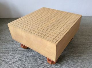 Japanese Vintage Shin Kaya Go Igo Board / Goban / W 42×d45.  5× H 27.  5[cm] 12.  7kg